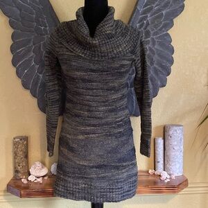 Michael Kors Marled Knit Cowl Neck Tunic Sweater/Sweater Dress